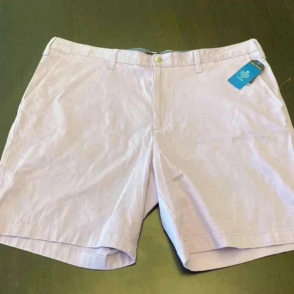 NWT NAUTICA CLIPPER SHORT CLASSIC FIT  MENS SIZE 42 INSEAM IS 8.5 “ LAVENDWR - Picture 3 of 11